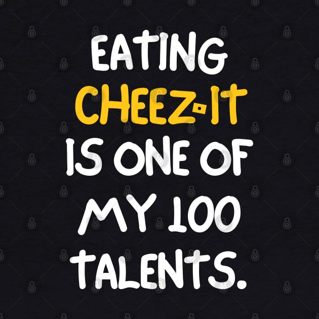 Eating cheez-it is one of my many talents. by mksjr
